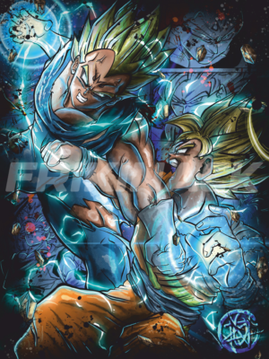 MAJIN VEGETA VS GOKU